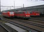 BR 185 080-9 , 140 647-9 , 155 210-8 im Lokpark Wanne Eickel Hbf.