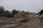 Blick auf die Baustelle im Bahnhof Warnemünde am 19.01.2020