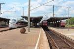 Aufgrund Der Vollsperrung des Erfurter Hbf war fr alle Zge in Weimar Endstation.