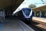 1440 118 (Alstom Coradia Continental) als ENO83516 (RE30) nach Hannover Hbf steht im Startbahnhof Wolfsburg Hbf bereit.