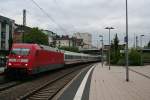 101 045-3 mit einem IC Richtung Norden am 22.05.13 bei der Druchfahrt in Worms Hbf.