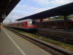 Die RB 34825 nach Treuchtlingen, verlie am 16.05.10 den Wrzburger Hbf in Richtung Ansbach.