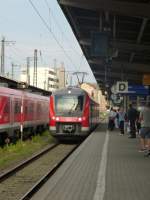 440 313-5 fhrt hier mit einer RB nach Gemnden in Wrzburg Hbf ein am 23.08.2013.