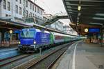 193 826  Europa  Vectron mit Flixtrain in Wuppertal Hbf, Juni 2019.