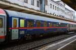 ÖBB nightjet Sitzwagen in Wuppertal Hbf, am 11.02.2023.