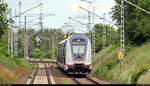 Nachschuss auf DBpbzfa 668.2 mit Zuglok 146 571-5 DB als umgeleiteter IC 1959 (Linie 51) von Düsseldorf Hbf nach Leipzig Hbf, der soeben den Hp Zscherben auf der Bahnstrecke Halle–Hann.