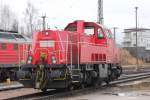 Gravita 261 015 abgestellt am 26.02.2012 auf dem Zwickauer Hauptbahnhof.