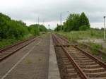 3.6.2007 Lindau, Sachsen Anhalt. Kanonenbahn / Berlin - Blankenheimer bzw. Wetzlarer Bahn. Blickrichtung Sd.