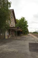 Bahnhof Gersthofen, Gleisseite.