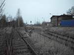 Bahnhof Herzberg/Elster(Stadt) an der Bahnstrecke Falkenberg/Elster-Beeskow! 11.02.2013