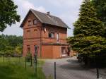 Ehemaliger Bahnhof Lehmrade (km 4,7), wo  Hein Hollenbek  (KBS 114 c) auch  Drsensee-Express  genannt von/nach Mlln fuhr (Stichbahn von der Kaiserbahn Berlin - Kiel, KBS 114a); 11.06.2013  