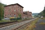 Der alte Bahnhof in Calw am 7.