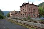 Der alte Bahnhof in Calw am 7.