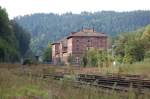 Der alte Bahnhof in Calw am 7.