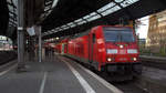 146 259 DB steht mit dem RE1 im Bahnhof Aachen bereit zur Abfahrt nach Hamm-Westfalen.