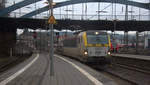 SNCB 1883 rangiert in Aachen-Hbf. 
Aufgenommen vom Bahnsteig 6 in Aachen-Hbf. 
Am Morgen vom 6.2.2020.
