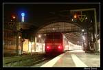 111 128-5 steht mit RE11596 in Aachen Hbf und wartet auf die weiterfahrt nach Aachen Rothe-Erde um dort abgestellt zu werden (29.12.2008)