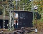 Das Stellwerk R2 am Rande des Aachener Westbahnhofes, 9.10.10