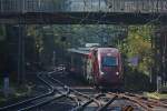 Thalys 9421 aus Paris Nord nach Kln Hbf fhrt in Form von Triebzug 4301 in den Aachener Hbf ein, 9.10.10
