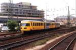 Aachen Hauptbahnhof am 13-7-1998: DE2 179 der NS mit RB 14518 Aachen Hauptbahnhof-Heerlen fahrt ein.