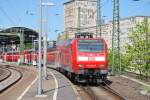 Elektrolok 146 024-5 zieht den RE1 Aachen-Paderborn (Abfahrt vom Aachener Hbf am 11.