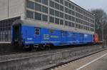 Rurtalbahn bringt IFS Messwagen nach RWTH Aachen, ist ein alte  MZ wagen in Aachen West AM 17 03 2012.