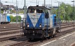 V105  Sally  von der Rurtalbahn rangiert in Aachen-West am 9.Mai 2016 