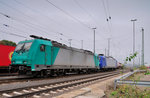185 576-6 XRAIL und 145-CL-203 XRAIL stehen kalt am 27.10.2016 im Aachener West Bahnhof
