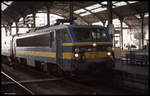 SNCB 27212 kam am 25.10.1989 um 15.05 Uhr mit einem Militärzug aus Belgien im Aachener Hauptbahnhof an.