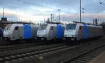 Nochmal die drei 186er von Railpool in Aachen-West.