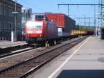BR 185 043-7  glnzte  in der Sonne...Augenommen wurde sie in Aalen, am 19.05.07.