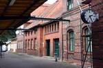 HERINGSDORF (Landkreis Vorpommern-Greifswald), 07.07.2025, Blick vom Bahnsteig auf das Gebäude des Bahnhofs Seebad Ahlbeck