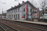ALLENSBACH (Landkreis Konstanz), 23.02.2012, Bahnhofsgebäude