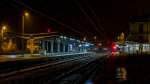 Der Altenburger Bahnhof in der Nacht am 14.12.2013