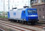 ANGERMÜNDE (Landkreis Uckermark), 16.06.2007, E-Lok 145-CL 201 der RAG im Bahnhof Angermünde