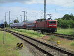 112 112 schob den RE Stralsund-Falkenberg,am 12.Juni 2021,aus Anklam.