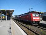 146.2 steht mit RE nach Würzburg bzw. Nürnberg steht Abfahrtsbereit in Aschaffenburg