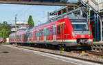 S-Bahn Stuttgart, 430 002/502 bei der Einfahrt als S4 in Backnang. Aufgenommen am 11.05.2024 in Backnang.