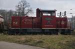 Die BE5 von Bentheimer Eisenbahn ist ein LHB 550 von Kaelble/GMeinder in Bad Bentheim Nord am 24 03 2012.