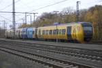 NS-VT 95 84 5131436-2, ein  Buffel  fährt, von Hengelo kommend, in den Bahnhof Bad Bentheim ein.