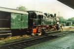 BR 94 (94 1292)) vor Sonderzug in Bad Langensalza, um 1986.