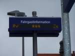 Fahrgastinformation und Uhr Auf den Bahnsteig  von Bahnhof Bad Saarow