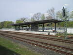 Bahnsteig 2 und 3 in Bad Salzungen am 29.April 2022.