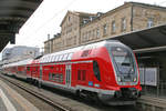 Twindex 445 062 der Deutschen Bahn AG wartet am 6. Oktober 2019 im Bahnhof Bamberg als RE 55 nach Frankfurt am Main im Bahnhof Bamberg.