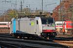 Am Nachmittag des 02.11.2015 stand Railpool/BLS Cargo 186 107 abgestellt im nördlichen Vorfeld vom Badischen Bahnhof von Basel und wartete dort auf ihren nächsten Einsatz.