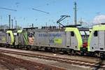 Am Mittag des 10.03.2017 stand Re 486 502 abgestellt zwischen zwei Schwestermaschienen im Badischen Bahnhof von Basel und wartete dort auf ihren nächstehn Einsatz.