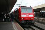 146 110-2 am Nachmittag des 15.09.13 beim Bahnhofsfest vom Badischen Bahnhof in Basel ausgestellt auf Gleis 3.