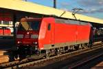 Am 11.02.2013 kam die Mannheimer 185 175-7 als Tfzf aus Richtung Muttenz gen Norden durch den Bahnhof von Basel Bad.