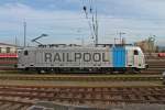 Seitenansicht von Railpool 187 004-7 am 14.11.2014 in Basel Bad Bf.
