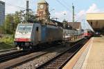 186 101  1 Locomotives / 4 Countries  am 04.10.2014 als Lokzug in Basel Bad Bf in Richtung Muttenz.